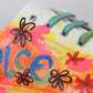 Multicolor Handpainted Low Top Leather Sneakers