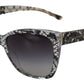 Chic White Lace Trimmed Sunglasses