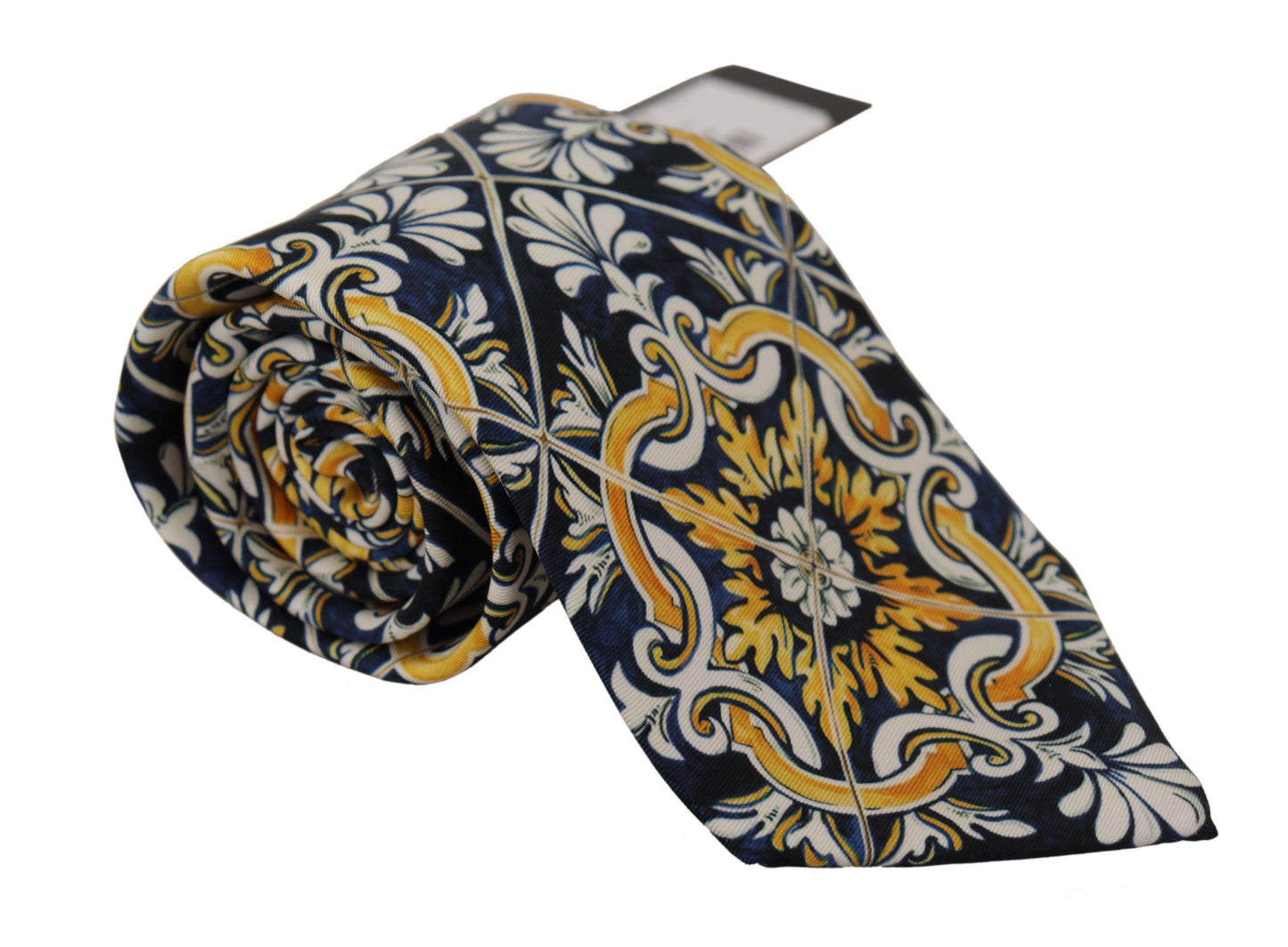 Elegant Majolica Silk Tie