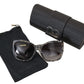 Chic White Lace Trimmed Sunglasses