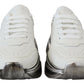 Daymaster White Leather Casual Sneakers