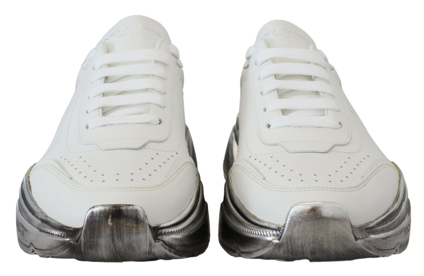 Daymaster White Leather Casual Sneakers