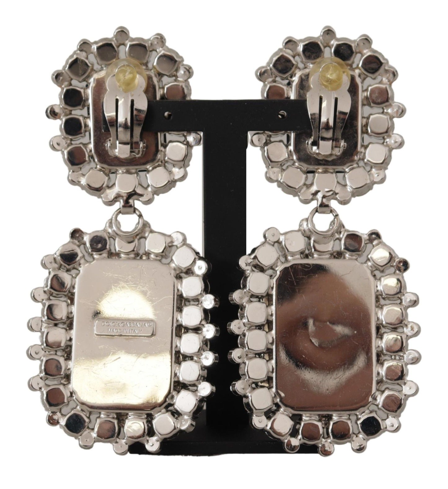 Sicilian Elegance Clip-On Dangling Earrings