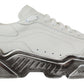 Daymaster White Leather Casual Sneakers