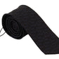 Elegant Silk Men's Tie in Classic Black