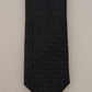 Elegant Silk Men's Tie in Classic Black