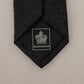 Elegant Silk Men's Tie in Classic Black