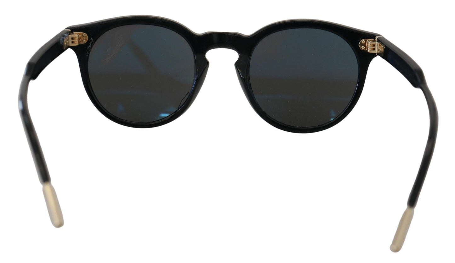 Elegant Black Acetate Women's Sunglasses