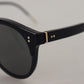 Elegant Black Acetate Women's Sunglasses