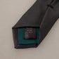 Elegant Silk Black Tie