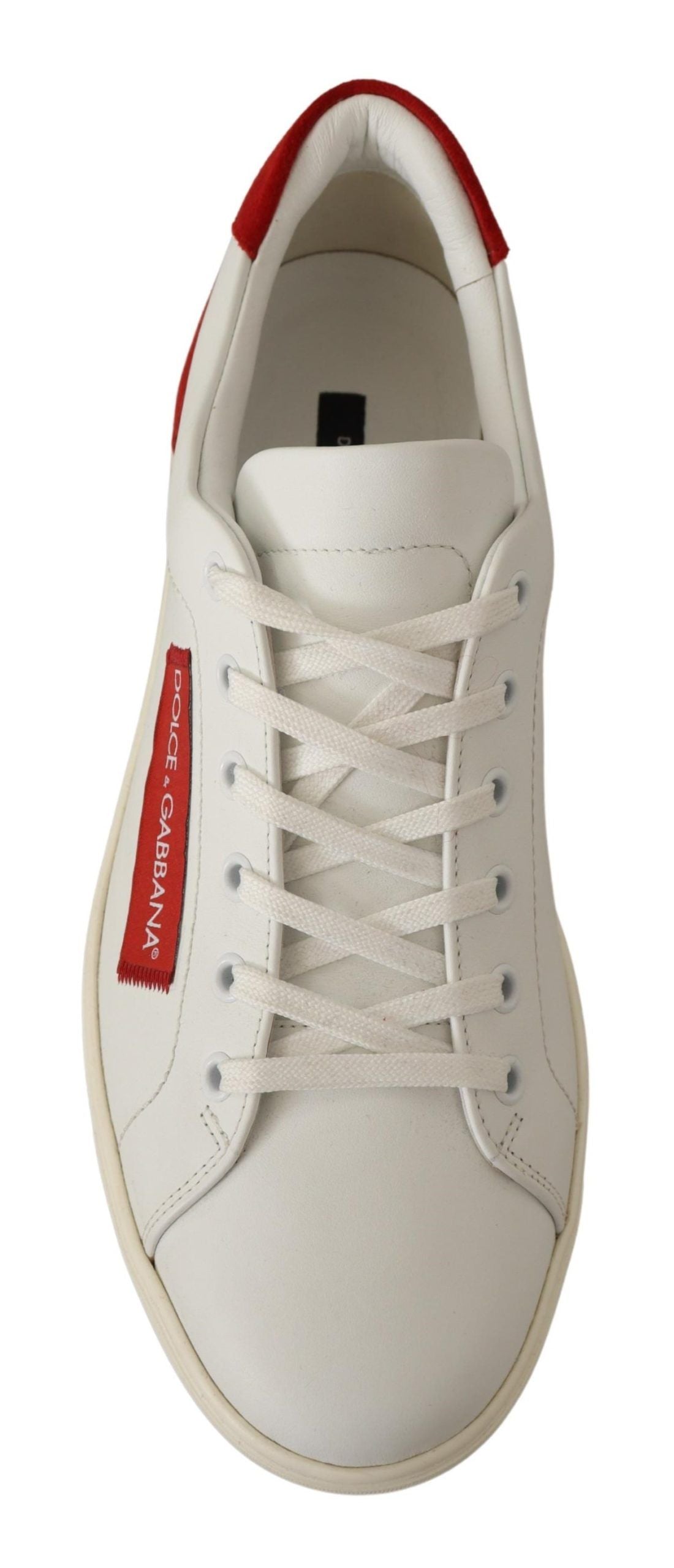 Elegant Low-Top Leather Sneakers in White