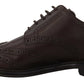 Elegant Brown Lace-Up Wingtip Leather Shoes