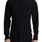 Elegant Black Silk Dress Shirt
