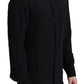 Elegant Black Silk Dress Shirt
