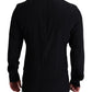 Elegant Black Silk Dress Shirt
