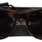 Chic Unisex Brown Acetate Sunglasses