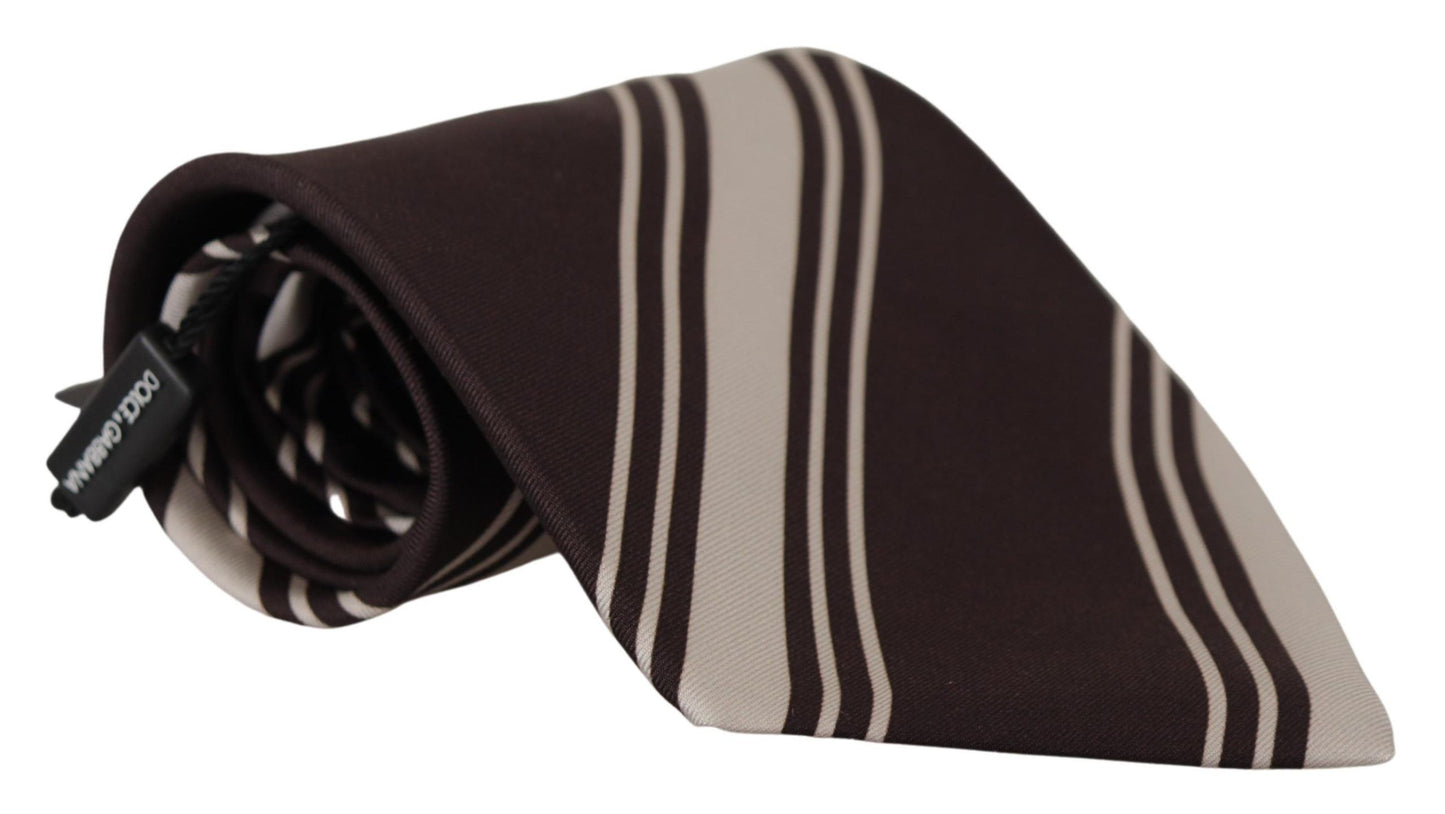 Elegant Silk Brown Tie for Sophisticated Style