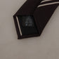 Elegant Silk Brown Tie for Sophisticated Style