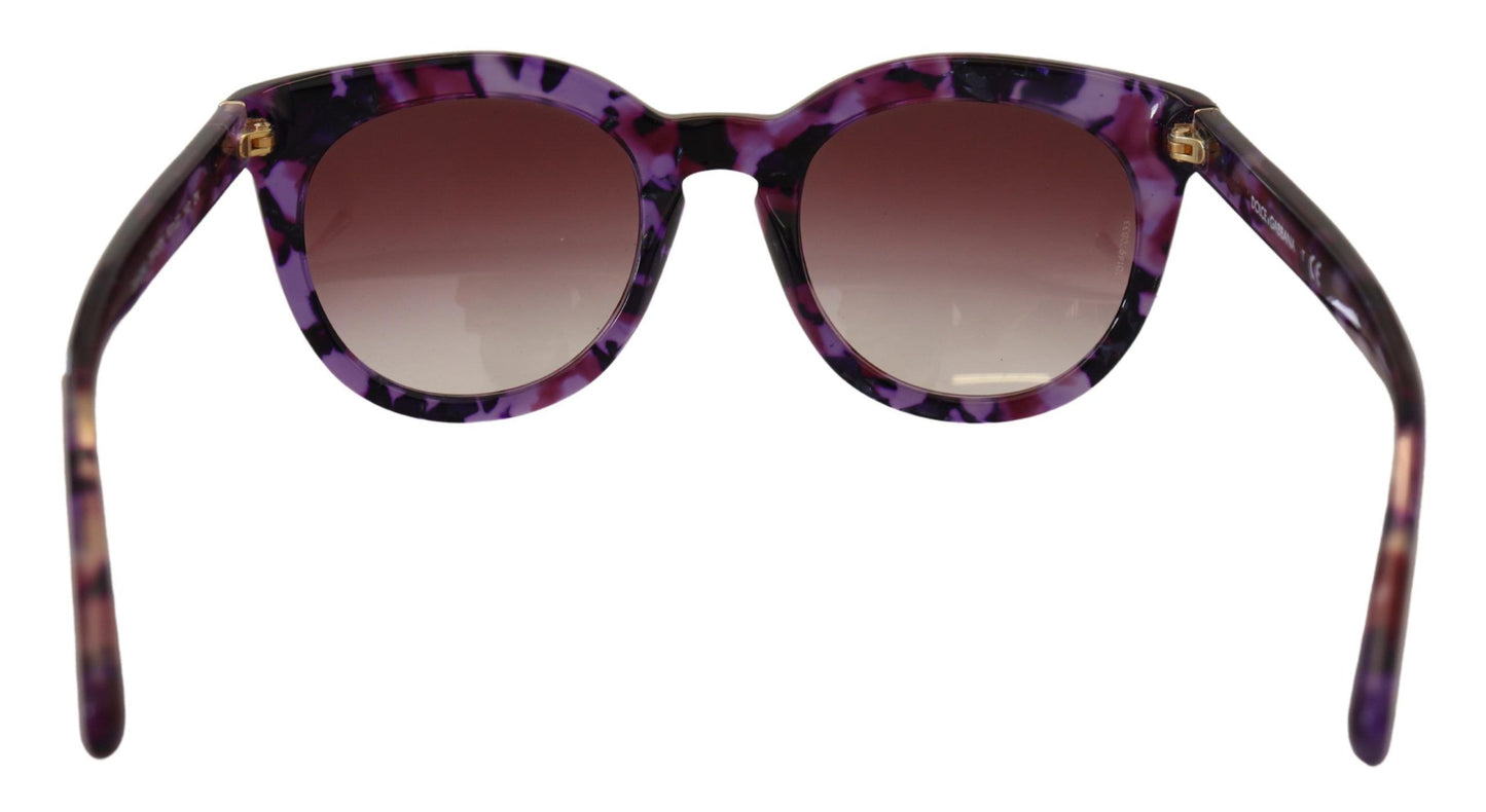 Chic Tortoiseshell Purple Lens Sunglasses