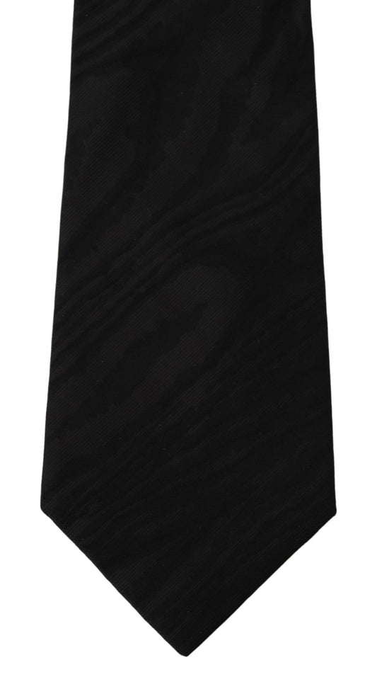 Elegant Black Silk Tie