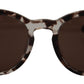 Elegant Brown Acetate Sunglasses
