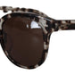 Elegant Brown Acetate Sunglasses
