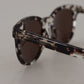 Elegant Brown Acetate Sunglasses
