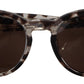 Elegant Brown Acetate Sunglasses