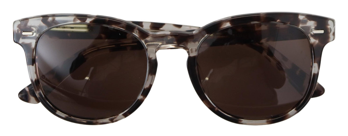 Elegant Brown Acetate Sunglasses