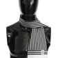 Elegant Silk Striped Men's Scarf Wrap