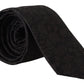 Elegant Black Silk Tie for Men