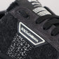 Chic Black Textured Low Top Sneakers