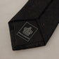 Elegant Black Silk Tie for Men