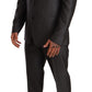 Elegant Gray Martini Slim Fit Silk-Wool Suit