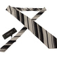 Black and White Silk Neck Tie