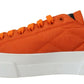 Orange Low Top Designer Sneakers