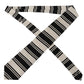 Elegant Black and White Silk Tie