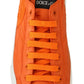 Orange Low Top Designer Sneakers