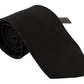 Elegant Black Silk Tie for Sophisticated Style