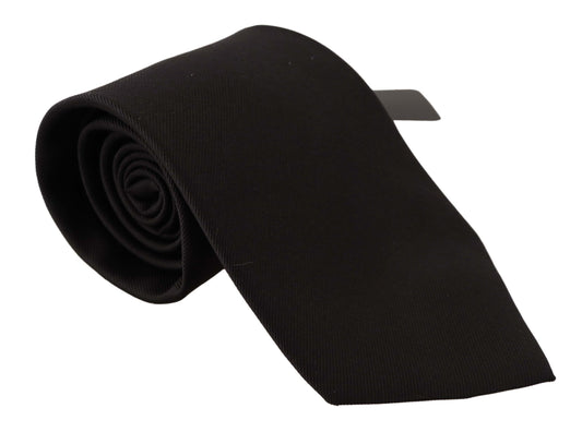 Elegant Black Silk Tie for Sophisticated Style