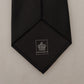Elegant Black Silk Tie for Sophisticated Style