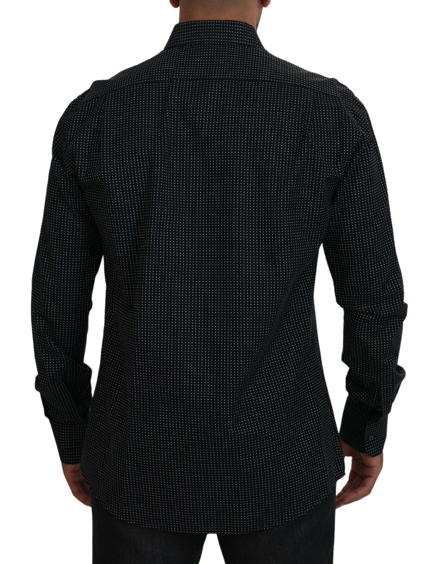 Elegant Polka-Dot Slim Fit Shirt