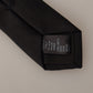Elegant Black Silk Tie for Sophisticated Style