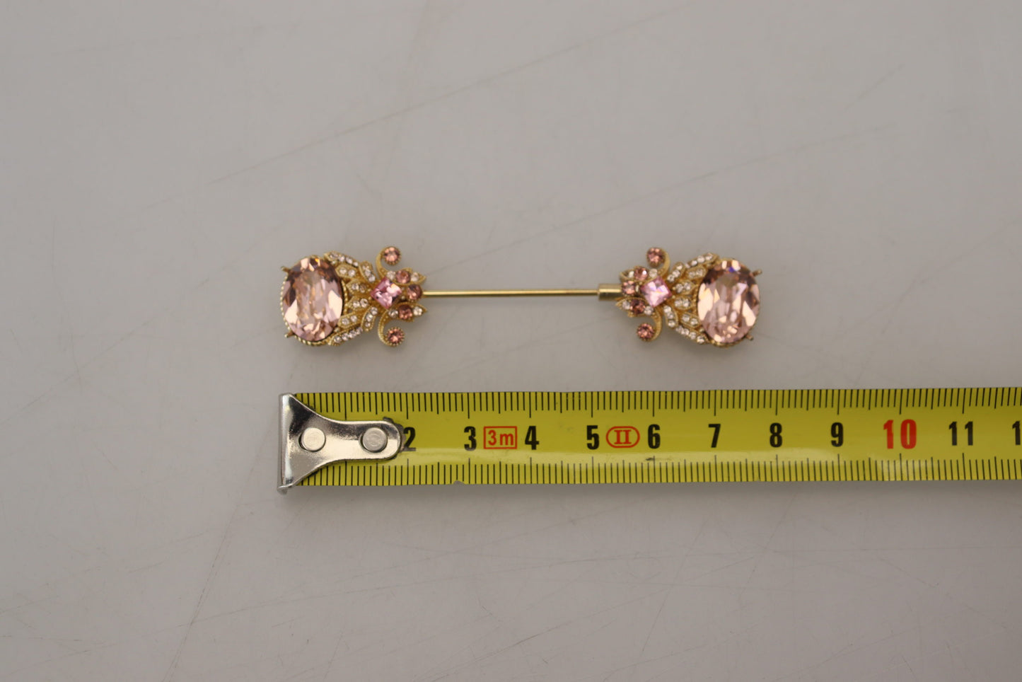 Elegant Gold-Toned Sterling Silver Brooch