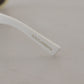 Elegant White Acetate Sunglasses for Women