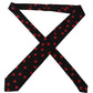 Elegant Silk Tie in Black and Red