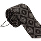 Elegant Silk Geometric Bow Tie
