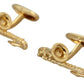 Elegant Gold Plated Brass Cufflinks