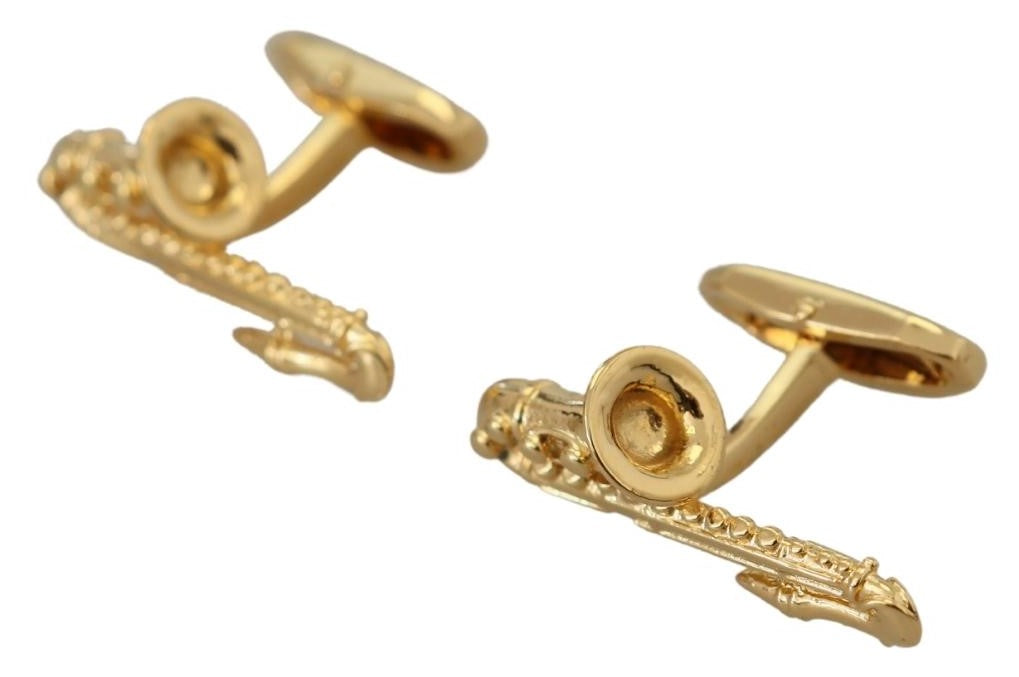 Elegant Gold Plated Brass Cufflinks