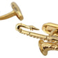 Elegant Gold Plated Brass Cufflinks